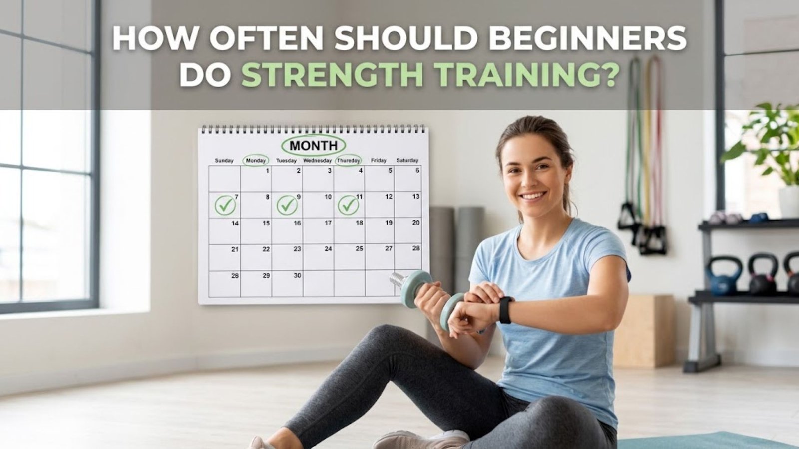 How often should beginners do strength training?